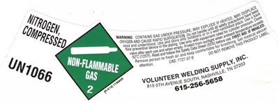 Nitrogen Shoulder Label (Volunteer Ws Nitrogen Sl)